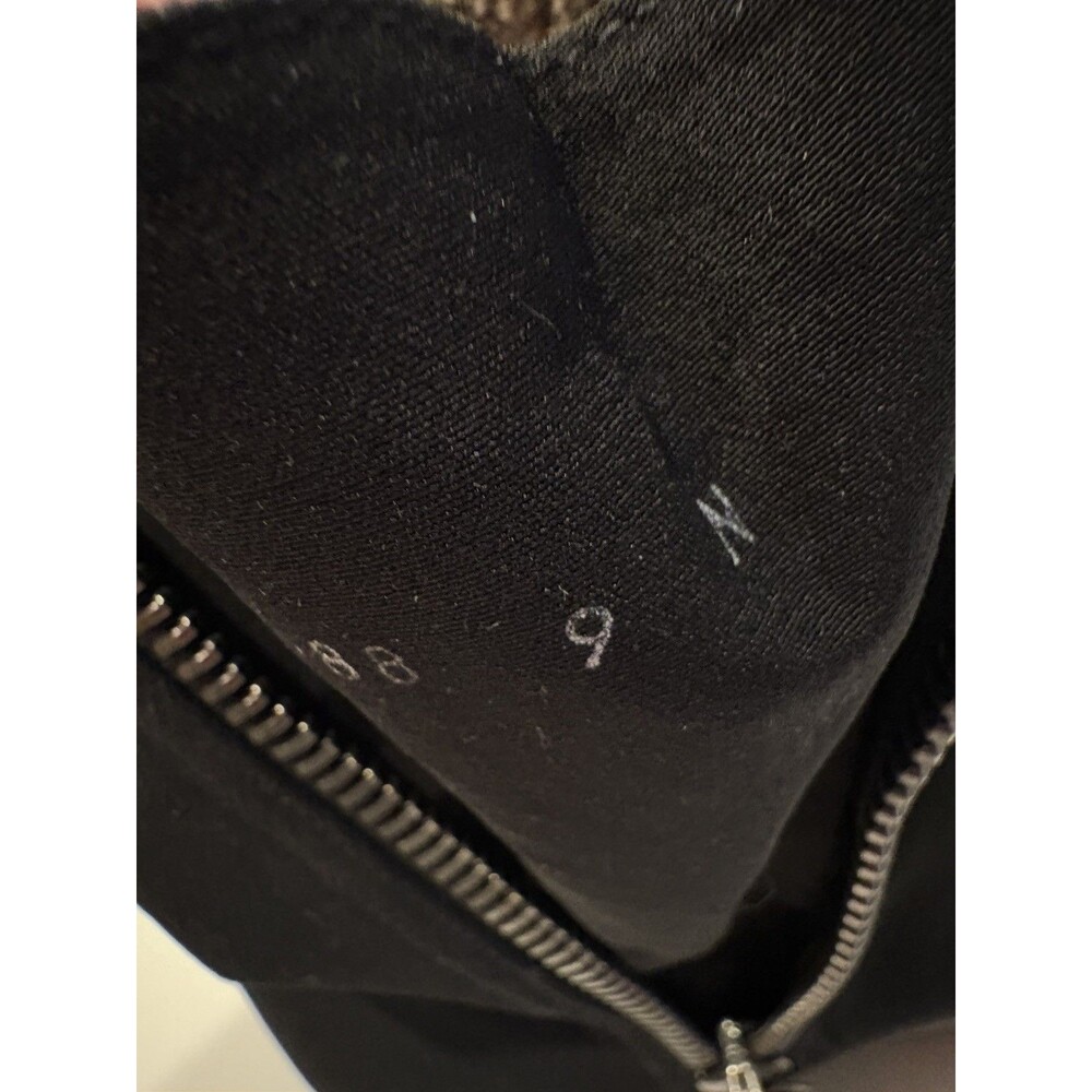 Stuart Weitzman Sidetrack Wedge Ankle Bootie Womens 9 Black Suede Zip - Picture 4 of 8